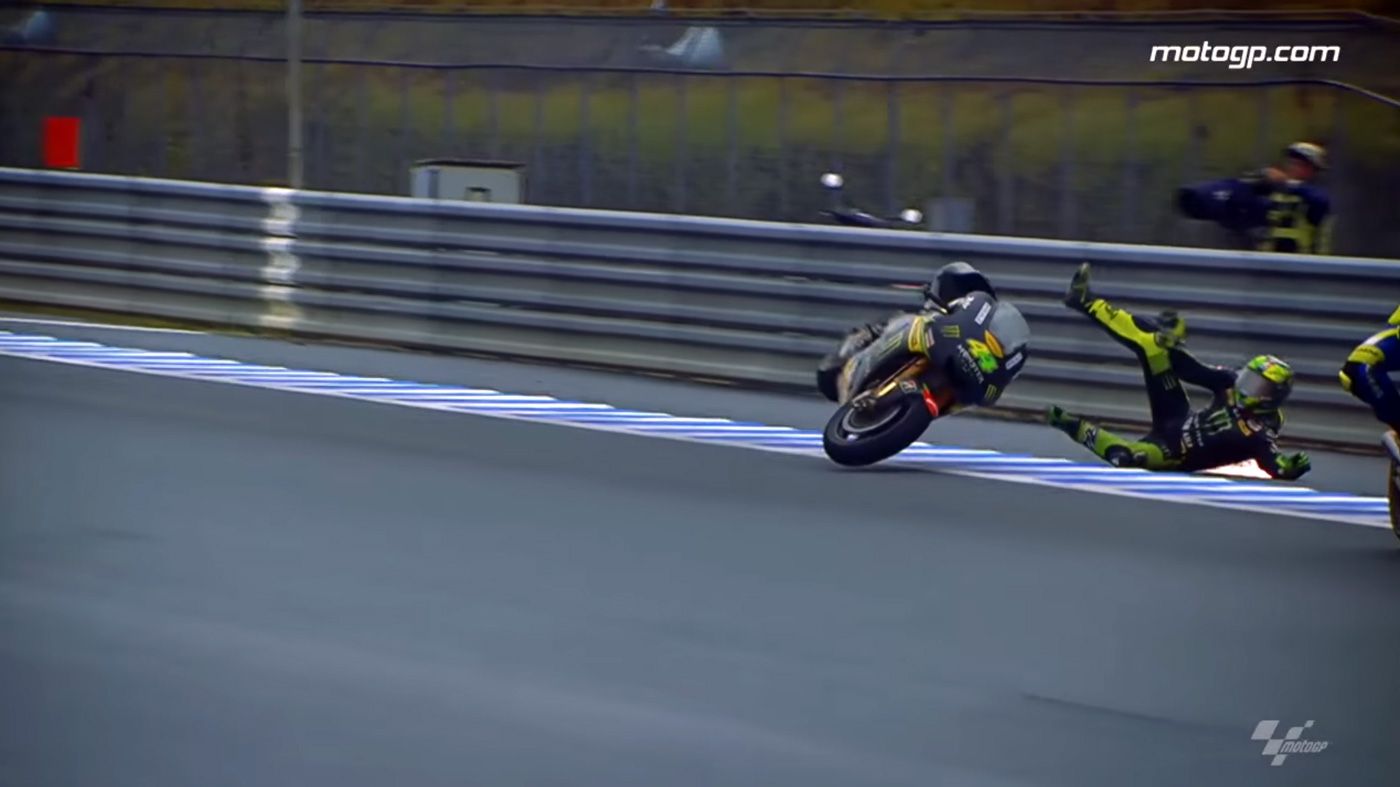 Les plus grosses chutes en Moto GP