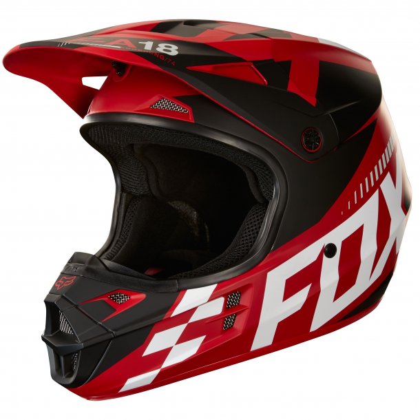 Casque moto cross Fox V1 Sayak rouge 2018 FX1550
