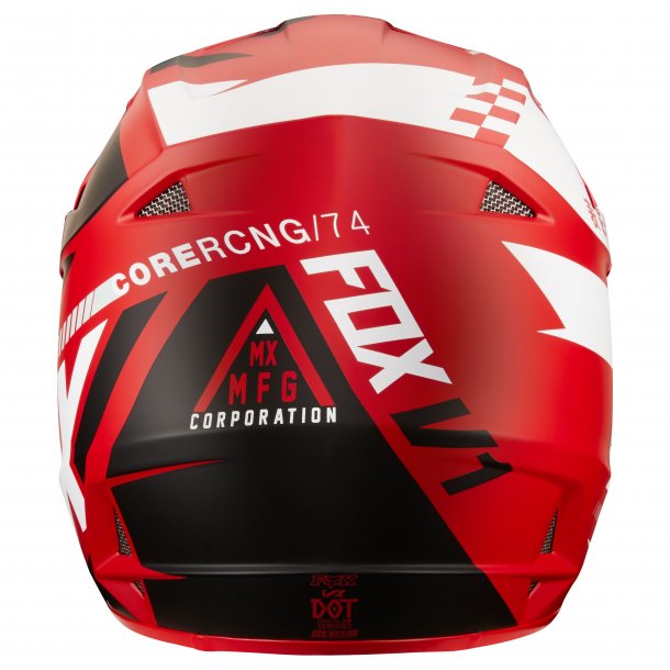 Casque moto cross Fox V1 Sayak rouge 2018 FX1550