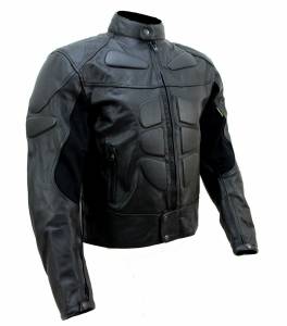 Blouson moto Karno en cuir noir pour homme avec protection dorsale - moto  scooter marseille - Occasion Moto