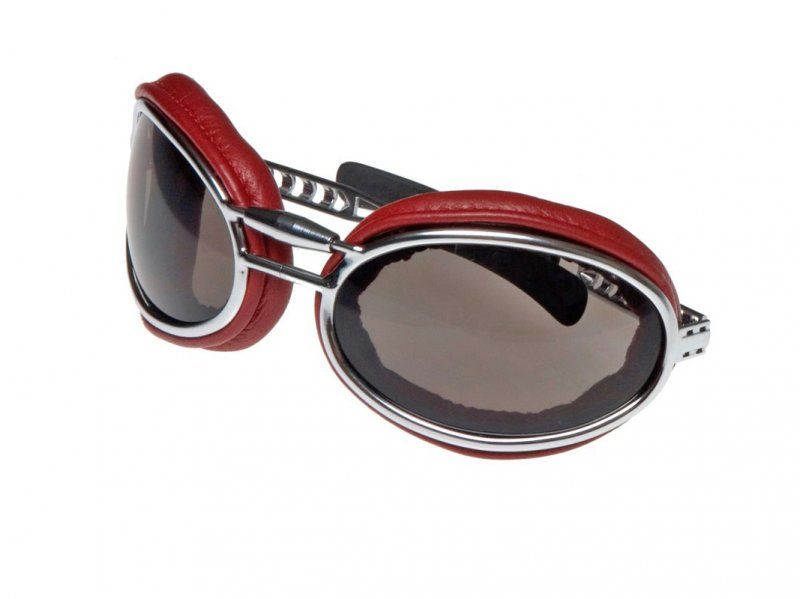 Lunettes de soleil pour motard BARUFFALDI SFERICUM PAD ROUGE RUBIS
