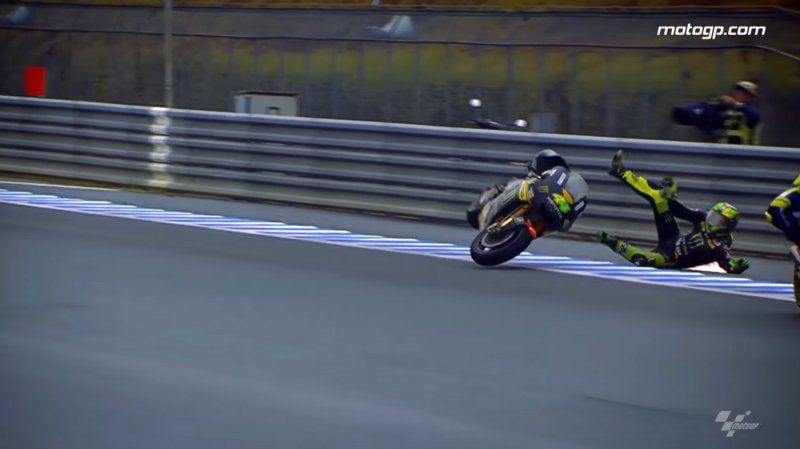 Les plus grosses chutes en Moto GP