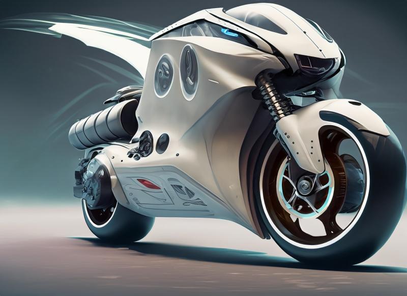 La Moto Blanche de Tesla : Un Chef-d'Œuvre de Technologie et de Design Futuriste