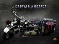 Moto de Captain America Harley davidson 1942 WLA Liberator