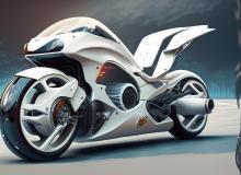 La Moto Blanche de Tesla : Un Chef-d'Œuvre de Technologie et de Design Futuriste